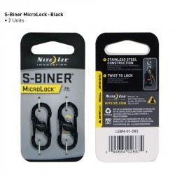 S-Biner Micro verrou acier noir Nite Ize - 1