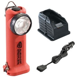 Lampe torche Survivor Rechargeable Orange ATEX + Chargeur Allume Cigare Streamlight - 1