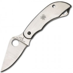 Couteau Scie Spyderco ClipiTools lame 5.1cm Lisse Satin manche Inox - C176PS - 1