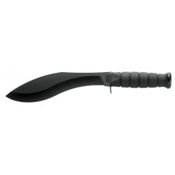 Couteau Ka-Bar Combat Kukri lame 21.6cm Lisse Noir manche Polymère - 1280 - 1